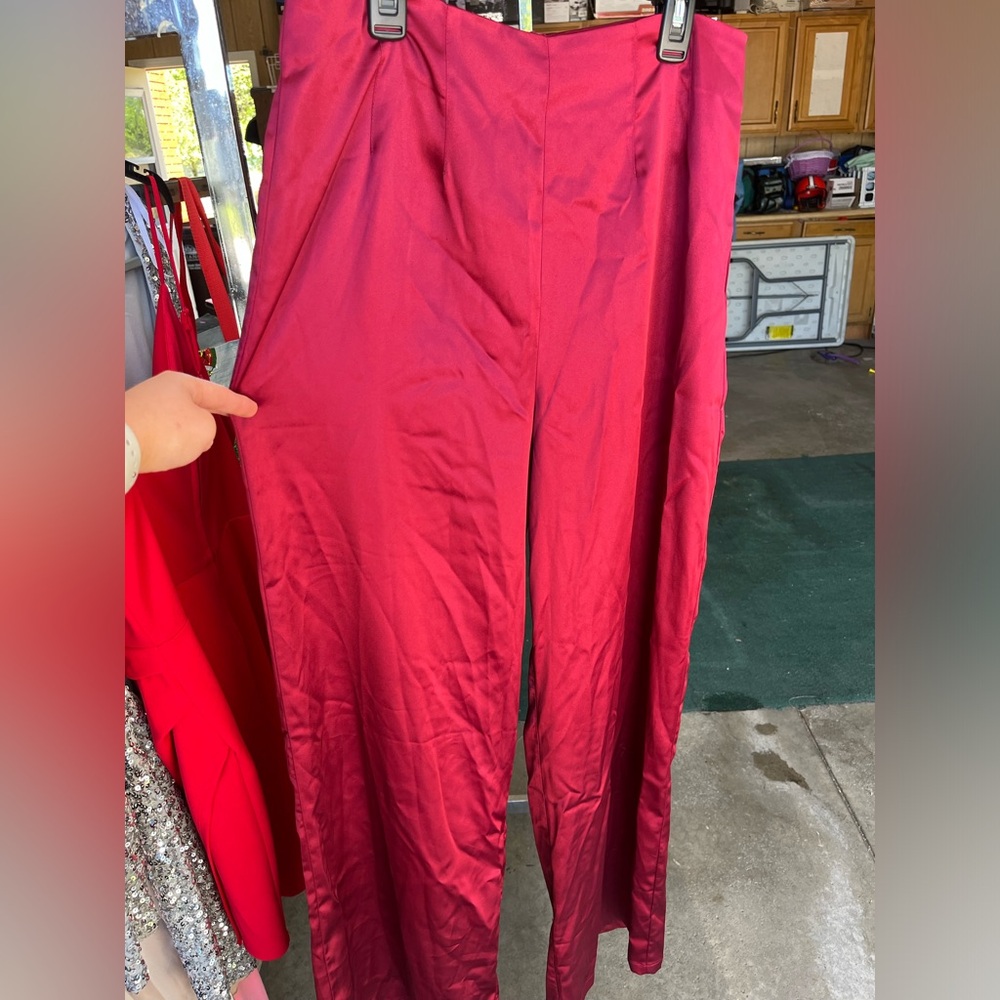 Windsor wide leg silk pants